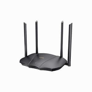 Tenda tx9 pro router wireless wi-fi 6 ax3000 dual band gigabit 5ghz 2.4ghz 4 antene esterne 6dbi nero