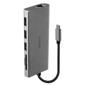 Lindy hub di interfaccia usb 3.2 gen 1 type-c 5000 mbit-s grigio