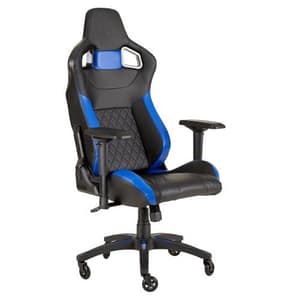 Corsair t1 race 2018 sedia gaming con schienale alto nero-blu
