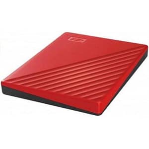 Western digital my passport hdd 2.000gb esterno portatile usb 3.2 ultrasottile crittogragato rosso