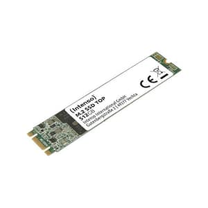 Intenso ssd interno 128gb m2 2280 sata iii top lettura sequenziale fino a 520 mb/s scrittura sequenziale fino a 500 mb/s