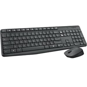 Logitech mk235 wireless combo kit tastiera e mouse qwerty tastiera italiana nero-antracite