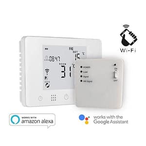 Cronotermostato digitale homcloud wi-fi con ricevitore rf