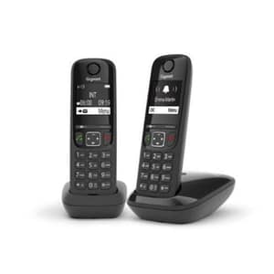 Gigaset as690a duo cordless dect con segreteria + un aggiuntivo black
