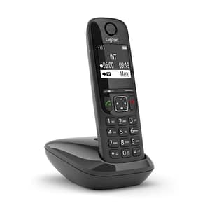 Gigaset as690 cordless dect display 2“ vivavoce rubrica nero