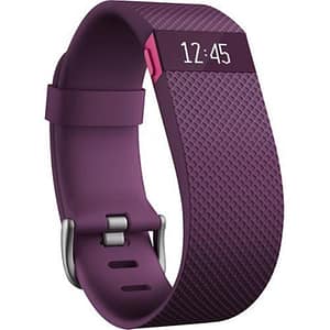 Fitbit charge hr braccialetto monitoraggio battito cardiaco e attivita` fisica taglia large italia viola