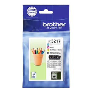 Brother multipack lc-3217val cartucce nero + ciano + magenta + giallo