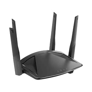 D-link dir-x1860 router wi-fi 6 ax1800 dual band (300 + 1500 mbps) supporto wpa3 tecnologia mu-mimo app mydlink alexa, google assistant