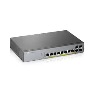 Zyxel gs1350-12hp-eu0101f switch di rete gestito l2 gigabit ethernet 10-100-1000 grigio supporto power over ethernet
