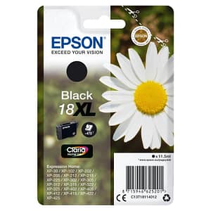 Epson 18xl 11.5 ml nero originale blister cartuccia dinchiostro per expression home xp-212, 215, 225, 312, 315, 322, 325, 412, 415, 422, 425