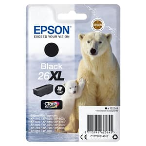 Epson c13t26214012 cartuccia d`inchiostro nero claria 26xl