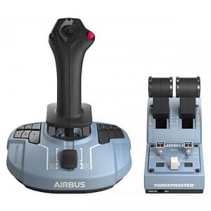Thrustmaster sidestick e quadrante manetta airbus repliche ergonomiche sala 1:1 nero azzurro