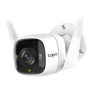 Tp-link tapo c320ws telecamera di sorveglianza ip wireless qhd microsd visione notturna a full-color e starlight impermeabile ip66 compatibile con alexa white