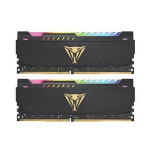Patriot viper steel rgb kit memoria ram 2x16gb 32gb totali 3.600mhz tecnologia ddr4 tipologia dimm black