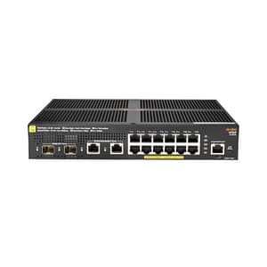 Hpe aruba 2930f 12g poe+ switch gestito l3 12 x 10/100/1000 (poe+) + 2 x 1 gigabit / 10 gigabit sfp+ (uplink) + 2 x 10/100/1000 poe+ (139 w) montabile su rack