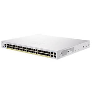 Cisco business 350 series cbs350-48fp-4x-eu switch gestito l3 – 48 x 10/100/1000 (poe+) + 4 x 10 gigabit sfp+ poe+ (740 w) montabile su rack