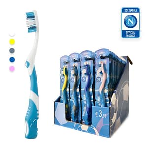 Nemesi napoli kst-k1na48 spazzolino da denti per adulto fantasie assortite conf 48 pz.
