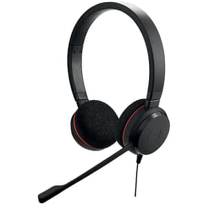 Jabra evolve 20 cuffie con microfono usb colore nero