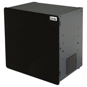 Link box per dispositivi home con porta nera in vetro 345x232x345mm wi-fi box