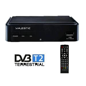 Majestic decoder digitale terrestre dvb-t-t2 hd ingresso usb 2.0 per la riproduzione di fle multimediali