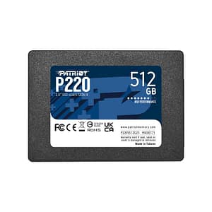 Patriot p220 ssd 512gb 2.5 sata iii read:550mb/write:500 mb/s