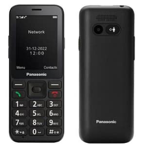 Panasonic kx-tu250 dual sim 2.7 easy phone 4g fotocamera 1.2 mp vivavoce tasto chiamata emergenza italia nero