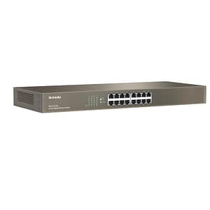 Tenda teg1016g switch di rete non gestito gigabit ethernet 10-100-1000 blu 1u
