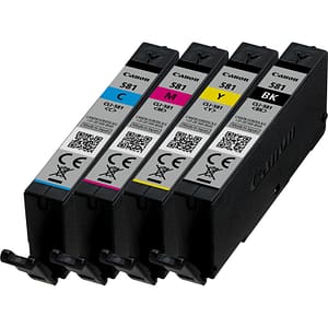 Canon multipack cli-581 nero + ciano + magenta + giallo 5.6ml per pixma ts6250, ts6251, ts6350, ts6351, ts705, ts8250, ts8251, ts8252, ts9550, ts9551