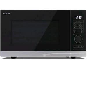 Sharp yc-pg284ae-s forno a microonde 28lt con grill 1000w silver