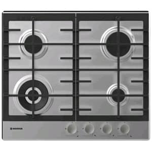 Hoover hhg6bf4mx piano cottura a gas 4 fuochi piano in acciaio