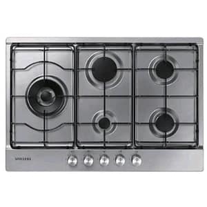 Samsung na75m3130as piano cottura a gas 5 zone 1 tripla corona griglie in piattina smaltata 75 cm acciaio inox