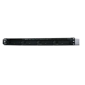 Synology rackstation rs822rp+ nas chassis rack 1u amd ryzen v1500b 2.2ghz ram 2gb 4 bay hdd/ssd 2.5/3.5 4 porte rj-45 black