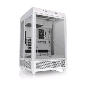 Thermaltake the tower 500 case midi tower atx eatx micro atx mini-itx pannelli laterali e frontale in vetro temperato 4-xusb-a 3.0 1xusb-c 2xventole 120mm snow white