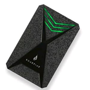 Verbatim gaming surefire led hdd esterno 1.000gb 2.5 usb 3.2 gen 1 usb-c grigio