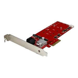 Startech scheda pci express controller 2x m.2 ngff ssd raid con 2 porte sata iii – pcie – controller memorizzazione dati (raid)