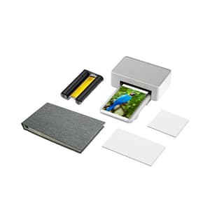 Xiaomi instant photo printer 1s set, stampante wirless ad alta precisione, carta termica, risoluzione 300dpi, compatibile con apple airprint e app home, due formati di carta fotografica, bianco