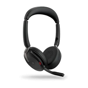 Jabra evolve2 65 flex ms stereo cuffie con microfono on-ear bluetooth eliminazione del rumore usb-c certificate per i team microsoft