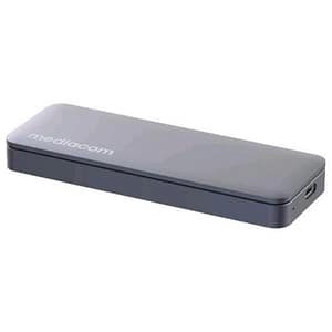 Mediacom md-s406 box esterno per ssd m.2 nvme 2280, 2260, 2242 e 2230 pcie max 1tb usb-c 3.1 in alluminio