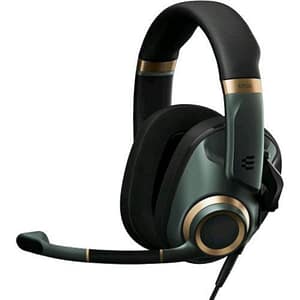 Epos sennheiser h6pro cuffie gaming chiuse con microfono over ear lift-to-mute – compatibili con pc, mac, ps4, ps5, xbox series x, xbox one, nintendo switch green