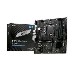 Msi pro b760m-p ddr4 scheda madre intel b760 lga 1700 micro atx m2 sata iii lan hdmi displayport