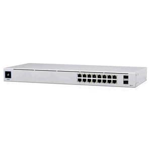 Ubiquiti usw-16-poe-eu switch gestito l2 16 porte lan gigabit 10/100/1000 di cui 8 poe 42 w + 2 sfp montabile a rack