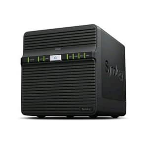 Synology ds423 nas chassis tower realtek rtd1619b-ram 2gb-4 bay hdd/ssd 2.5/3.5-2porte lan rj-45 10/100/1000/10000 mbps black