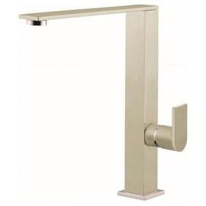 Elleci mkkfla95 flat miscelatore monocomando con canna girevole champagne 95