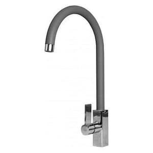 Elleci mmkrai73 rain miscelatore monocomando con canna girevole modern titanium 73