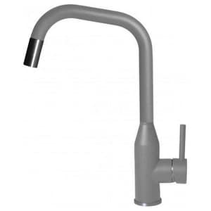 Elleci mgkdrp48 dora plus monocomando con canna girevole e doccetta estraibile modern grigio cemento 48