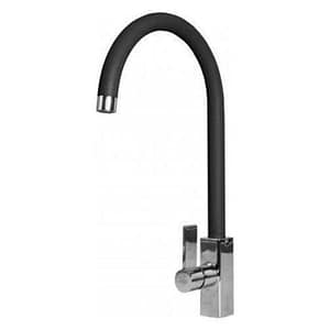Elleci mkkrai86 rain miscelatore monocomando con canna girevole modern nero 86