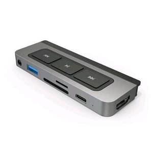 Targus hyperdrive media usb-c 6-in-1 mini docking station hdmi usb-a 3.2 usb-c lettore microsd/sd 625 mbit/s grigio