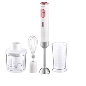 Sencor shb_9000wh frullatore ad immersione a batteria contenitore 500 ml 2 velocita` con accessori bianco