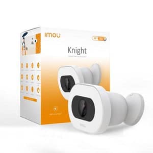 Imou ipc-f88fip knight telecamera da sorveglianza ip wi-fi 4k ultra dh da interno/esterno sensore cmos 8mp 15 fps microfono speaker riflettore e sirena slot micro sd bianco