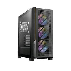 Antec p20cargb case midi tower gaming atx eatx itx micro atx panello laterale in vetro temperato 2xusb-a 3.0 1xusb-c 3.2 1xmic/hd-audio 3xventole pwm argb 120 mm black